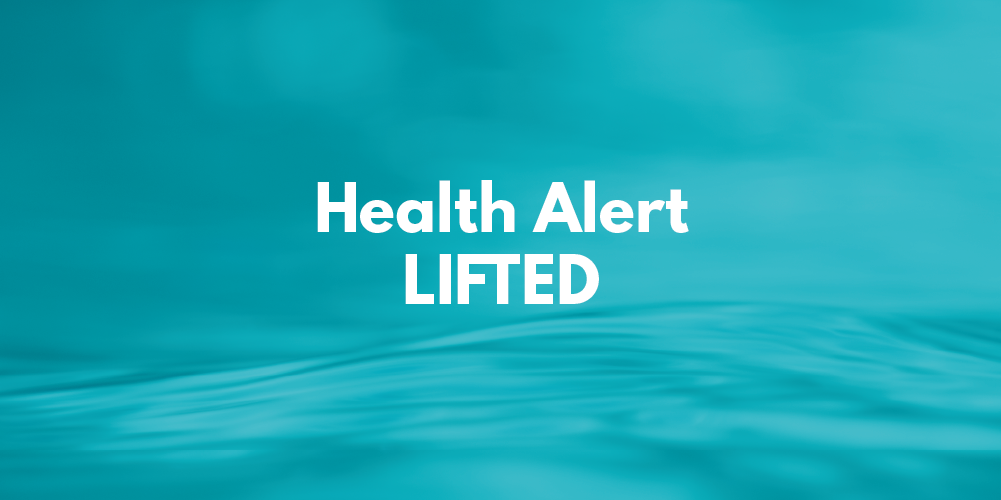 Image reading "Health Alert Lifted"